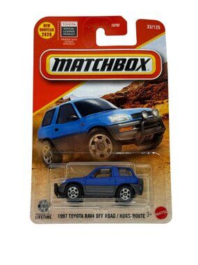 Matchbox 1997 Toyota RAV4 Off Road Blue SUV Diecast New